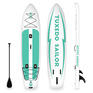 Tuxedo Sailor Inflatable Stand Up Paddle Board Fishing 12'×34"×6"