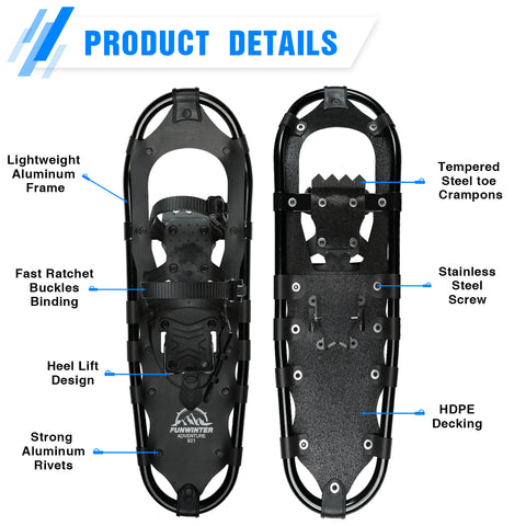 Funwinter Snow shoes Black