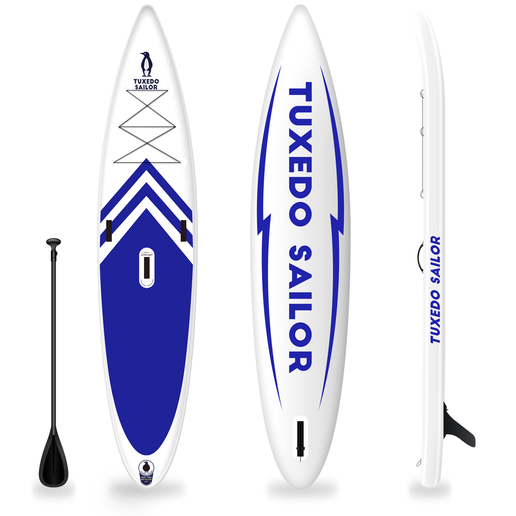 Tuxedo Sailor Inflatable Stand Up Touring Paddle Board 12'6