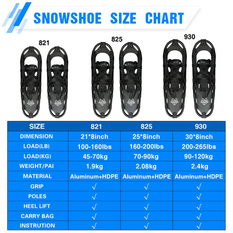 Funwinter Snow shoes Black